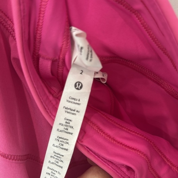 Lululemon Pace rival mid rise Pink tennis skirt Size 2 - Picture 9 of 10